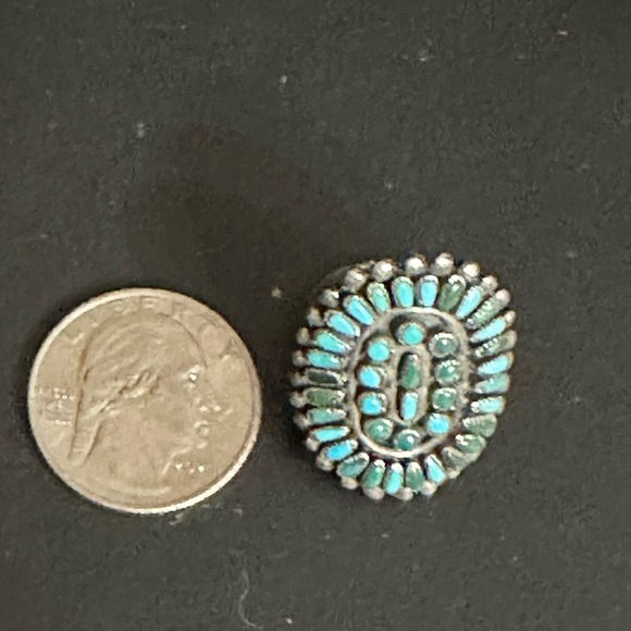 Turquoise sterling silver ring - Picture 4 of 4